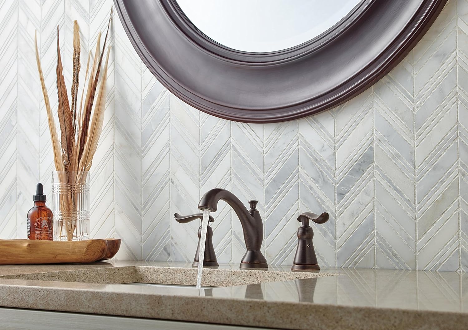 Up To 50% OFF Delta Faucet Linden Widespread Bathroom Faucet 3 Hole, Bronze Bathroom Faucet, Diamond Seal Technology, Metal Drain Assembly, Venetian Bronze 3594-RBMPU-DST 50% Off Discount Delta Faucet Linden Widespread Bathroom Faucet 3 Hole, Bronze Bathroom Faucet, Diamond Seal Technology, Metal Drain Assembly, Venetian Bronze 3594-RBMPU-DST