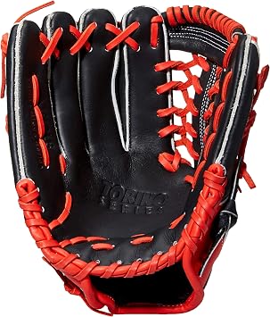 Akadema ATN 35 12 Mod。トラップWeb、オープンバック、medポケットグローブ – 左投げ Left Hand Trow