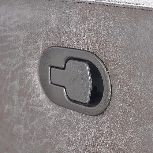 Miniatura 8 de GDFStudio Christopher Knight Home Halima - Silla reclinable de microfibra de 2 plazas, color pizarra