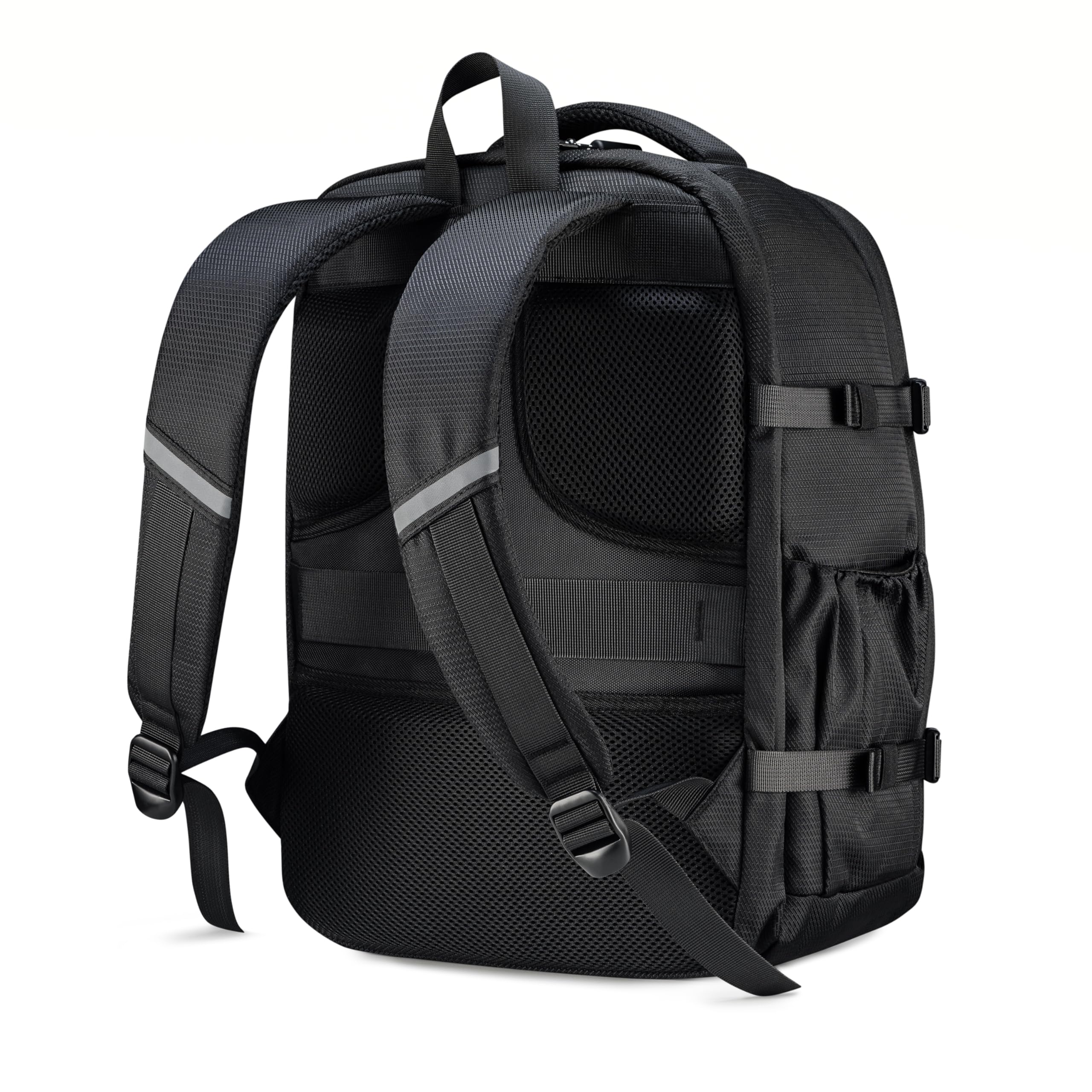 BARRENS Handgepäck Rucksack 40x30x20 cm Reiserucksack Flugzeug für Ryanair Wizzair Eurowings Travel Backpack mit Laptopfach 14 Zoll Cabin Bag mit 2 Hauptfächern (Schwarz 23L)
