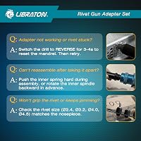 Libraton Vak Szegecs Adapter Fúrógéphez és Csavarbehajtóhoz 2.4-4.8mm 9