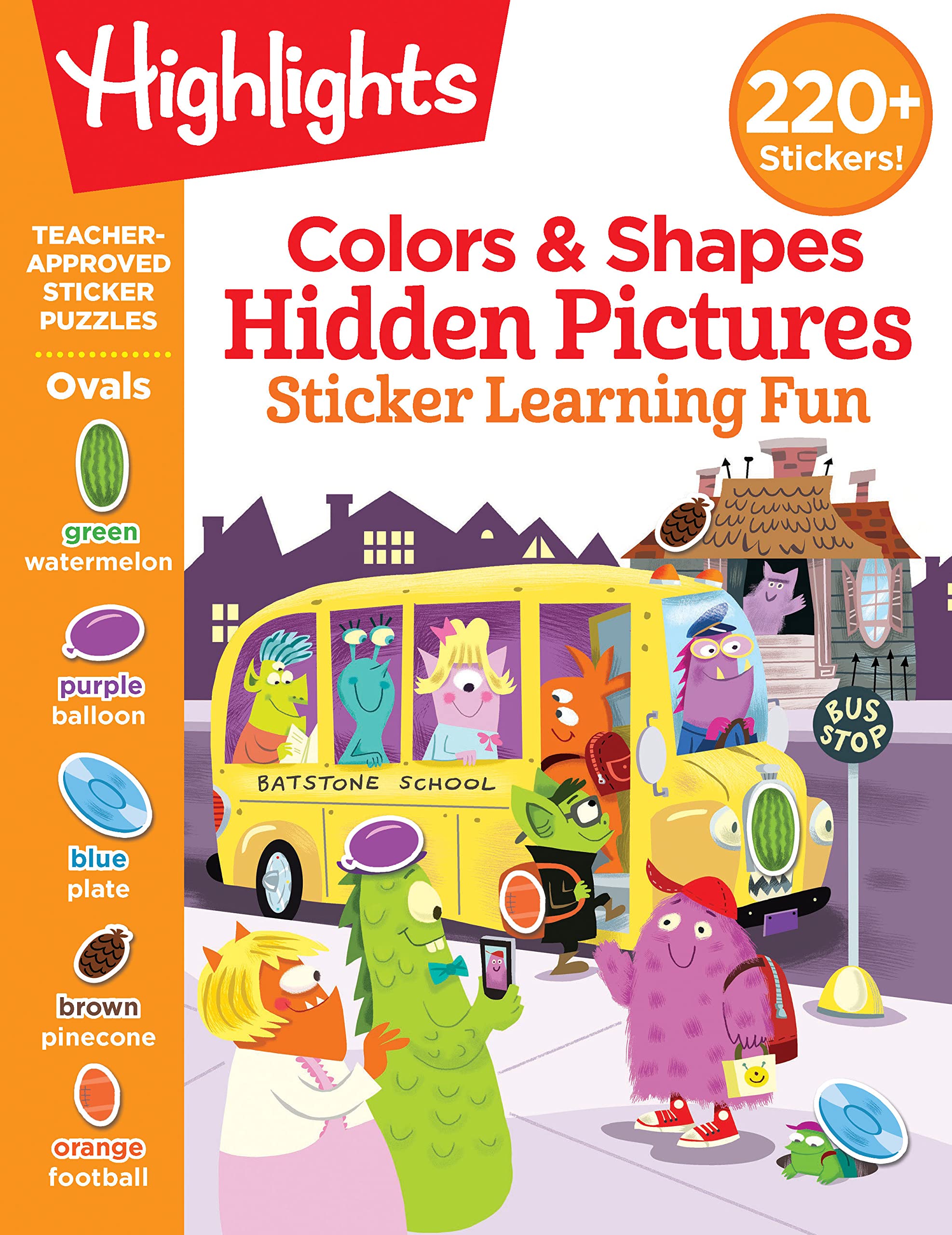 Colors & Shapes Hidden Pictures Sticker Learning F