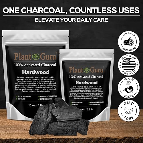 Miniatura 2 de Polvo de carbón activado de 1 libra de madera dura – Kosher de grado alimenticio sin OMG – Blanqueamiento de dientes, máscara facial y fabricación