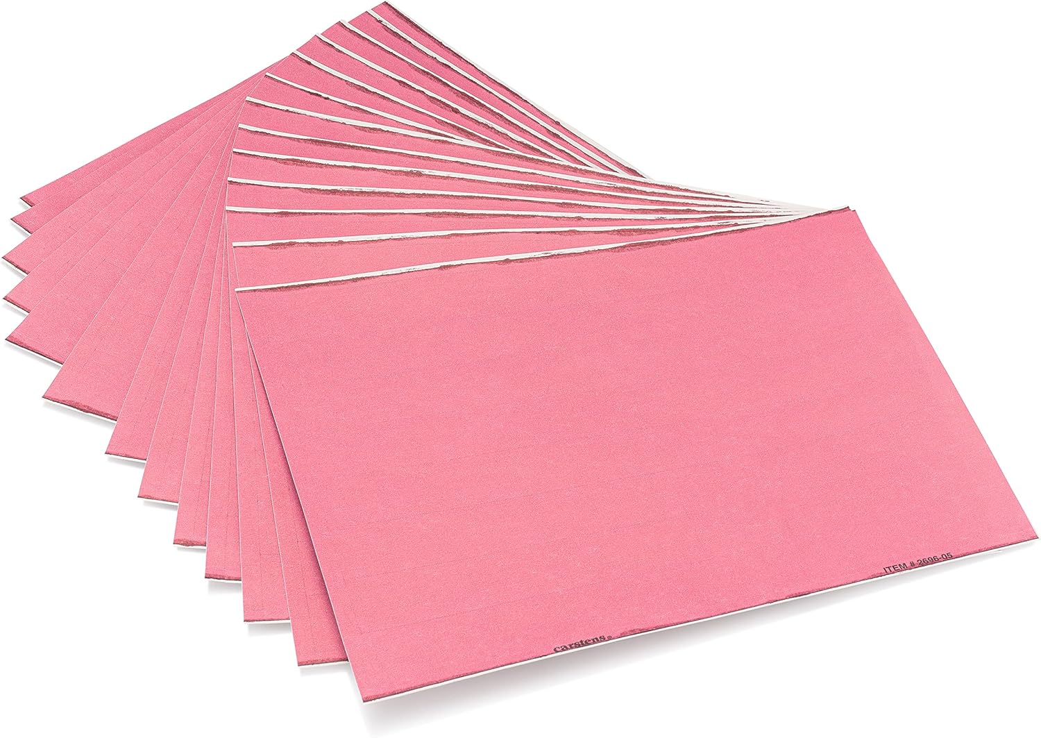 Carstens - Pink 1.5-4 Inch Binder Spine Insert Cards, 5.25 x 1 Inch, 16 Cards/Sheet, 13 Sheets/Pack, (2696 Series) - Inkjet & Laser Printer Compatible, Ideal Spine Insert Adhesive Pockets