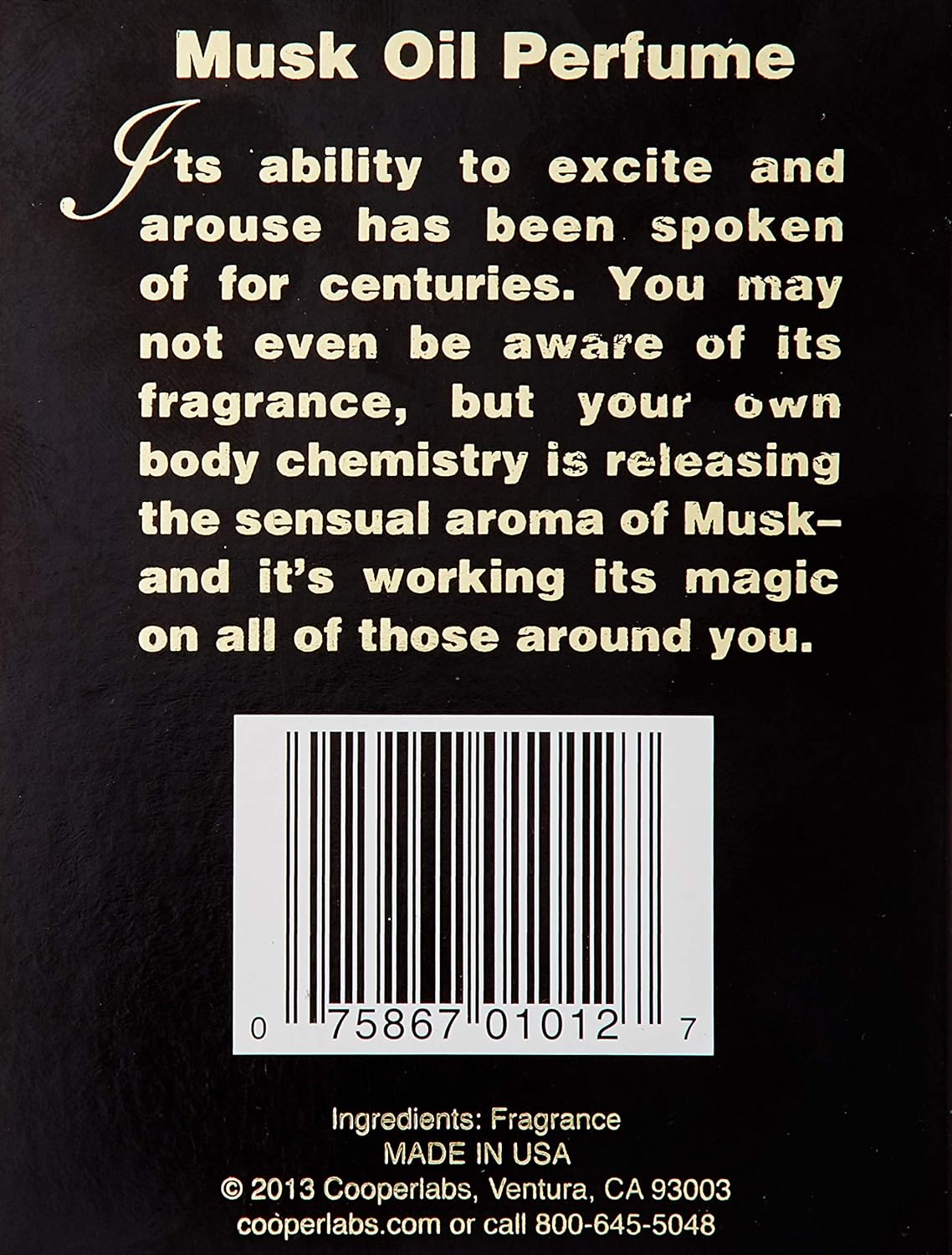 Cabot Labs Musk Oil 1/2 oz.