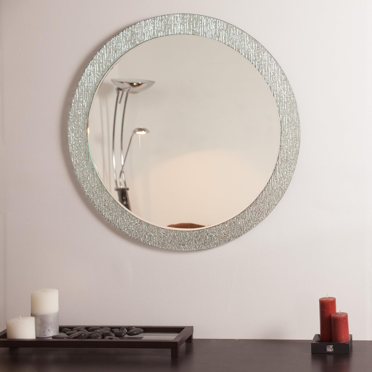 Decor Wonderland Molten Round Bathroom Mirror