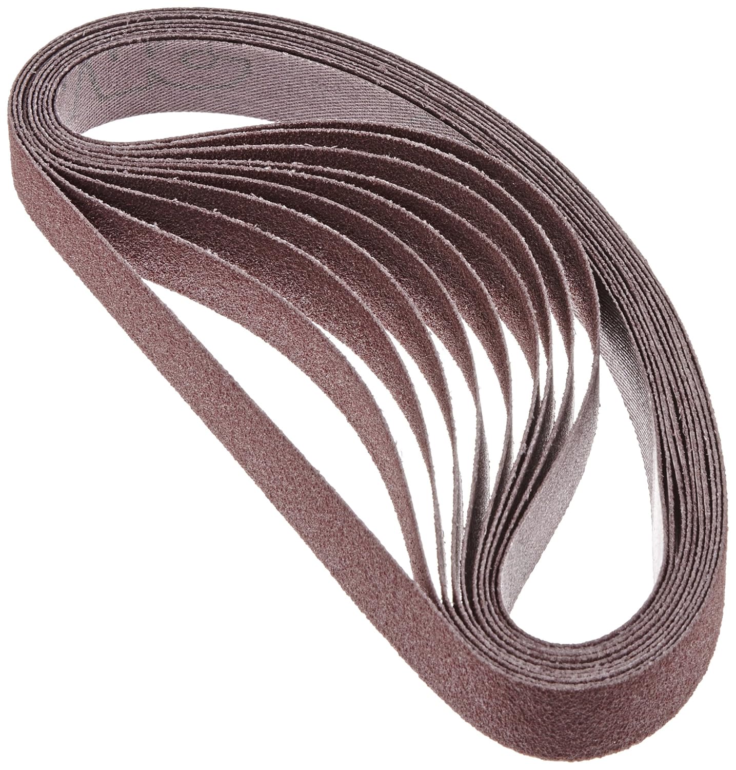 3M Cloth Belt 241E, Aluminum Oxide, 3/4" Width x 18" Length, 80 Grit, Brown (Pack of 200)