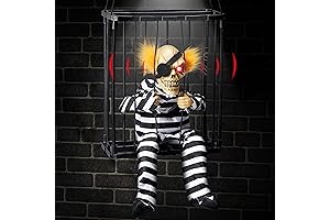 JOYIN Animated Talking Skull Halloween Decorations: Spooky Fun for Your Haunt