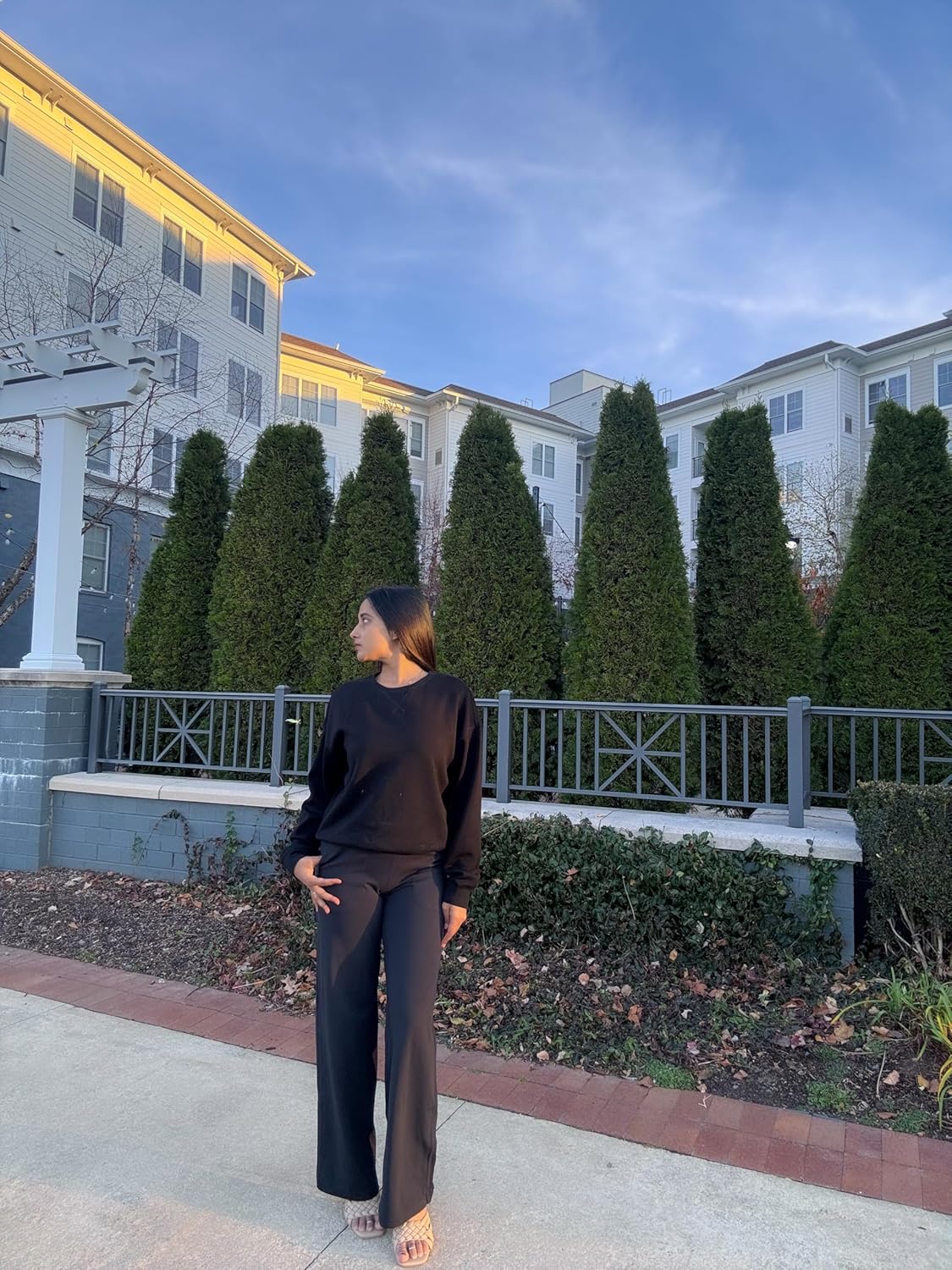 G4Free BareFeel High Stretch Yoga Pants Women Soft High Waisted Casual Wide Leg Pants with Pockets - Image 3