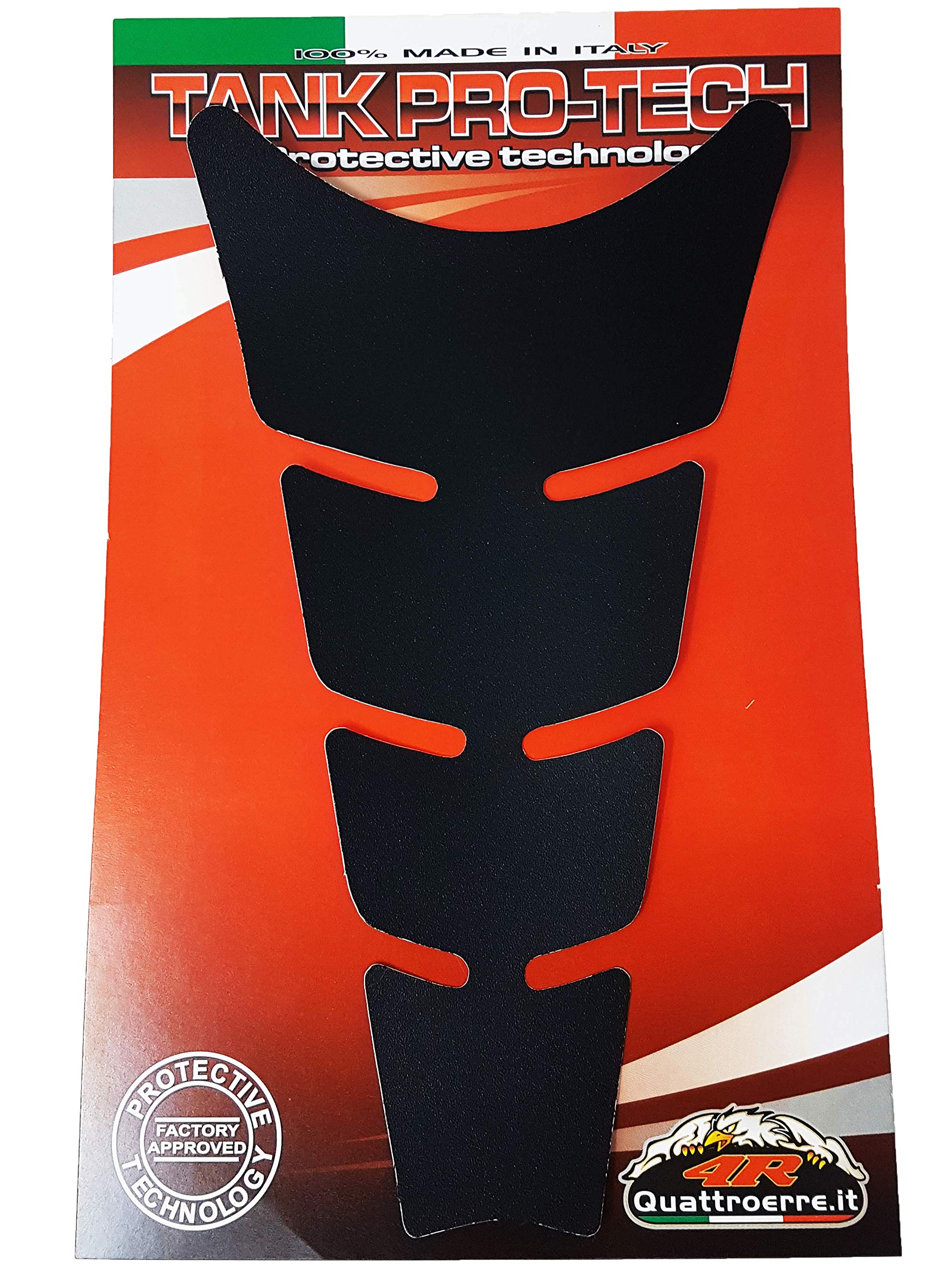 Quattroerre Tankschutz Für Motorrad - Schwarz Embossed Aufkleber