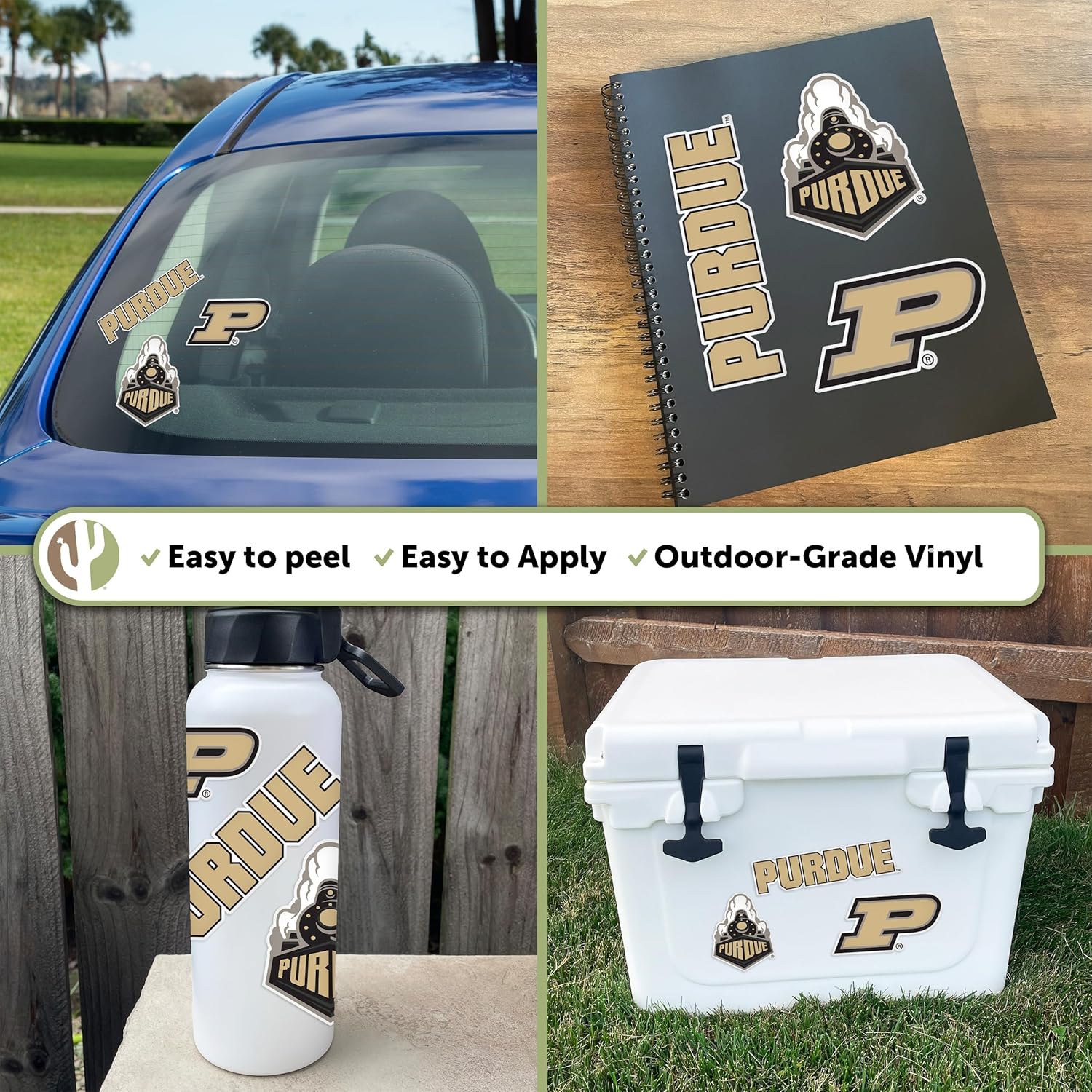 Desert Cactus Purdue University Sticker Boilermakers Vinyl Decals Laptop Water Bottle Car Scrapbook T5 (Type 5-1) - Image 2