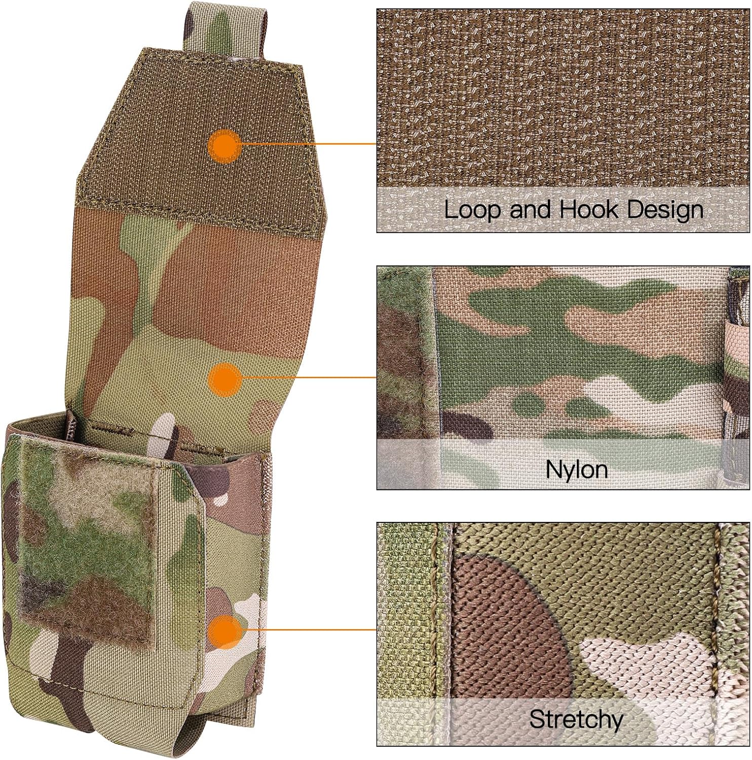 Handcuff Pouch, Molle Handcuffs Holder Hoslter Nylon Cuff Pouches Case for Duty Belt Tactical Vest Police Law Enforcement Security Officer Accessories fits Most Hand Cuffs