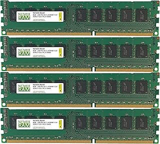 32GB (4x8GB) DDR3-1333MHz PC3-10600 ECC UDIMM 2Rx8 1.5V Unbuffered Server Memory by NEMIX RAM