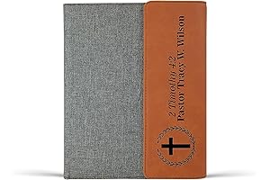 Personalized Portfolio for Men Engraved: Alterd Industries Personalized Pastor's Portfolio