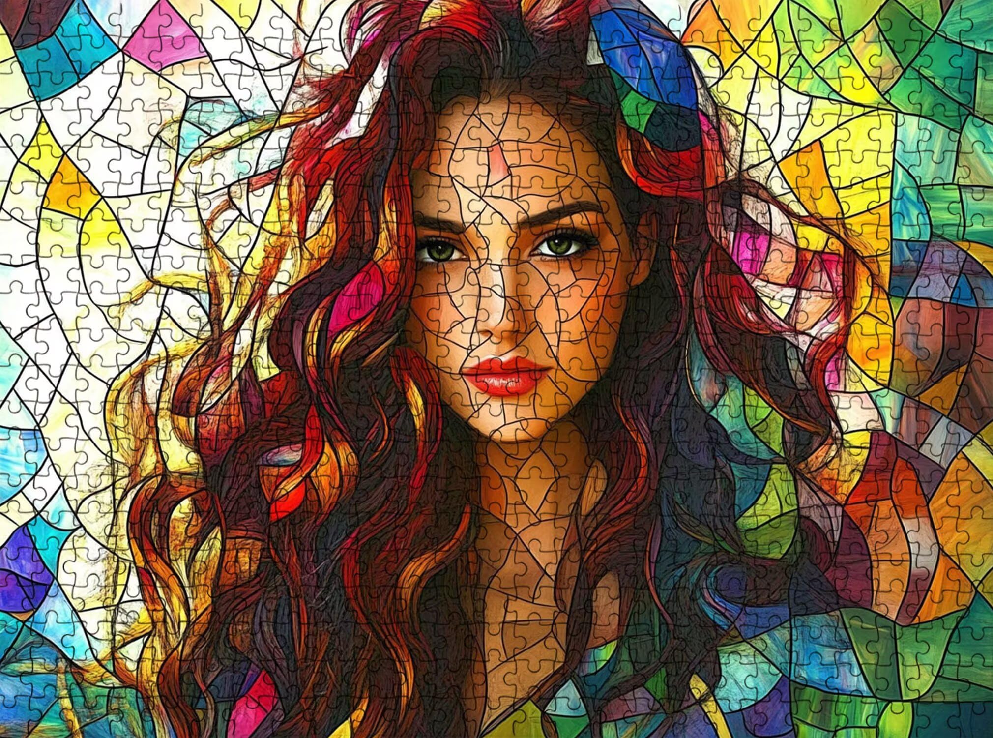 bellezza donna Puzzle 6000 Pezzi per Adulti, Puzzle in Legno - Collezione Classica con Poster Incluso - Sfida di Concentrazione e Passatempo Antistress, Gioco per Famiglia, 179 x 105 cm f0-737