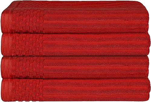 Superior Juego de toallas de baño de algodón de 4 piezas, incluye 4 toallas de baño, uso diario para baño, baño de invitados, secado rápido, spa, disponible en Yaxa Venezuela