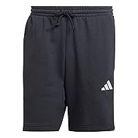 adidas Homme Essential Three Stripes French Terry Short, Black/White