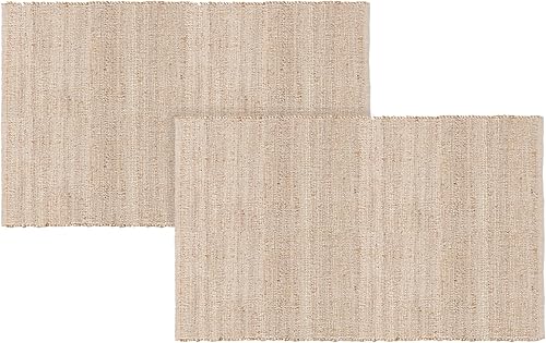 Vista 180 de REDEARTH · Alfombra redonda – Alfombra trenzada de yute natural de 6 pies – Alfombras de yute bohemio reversibles hechas a mano para dormitorio