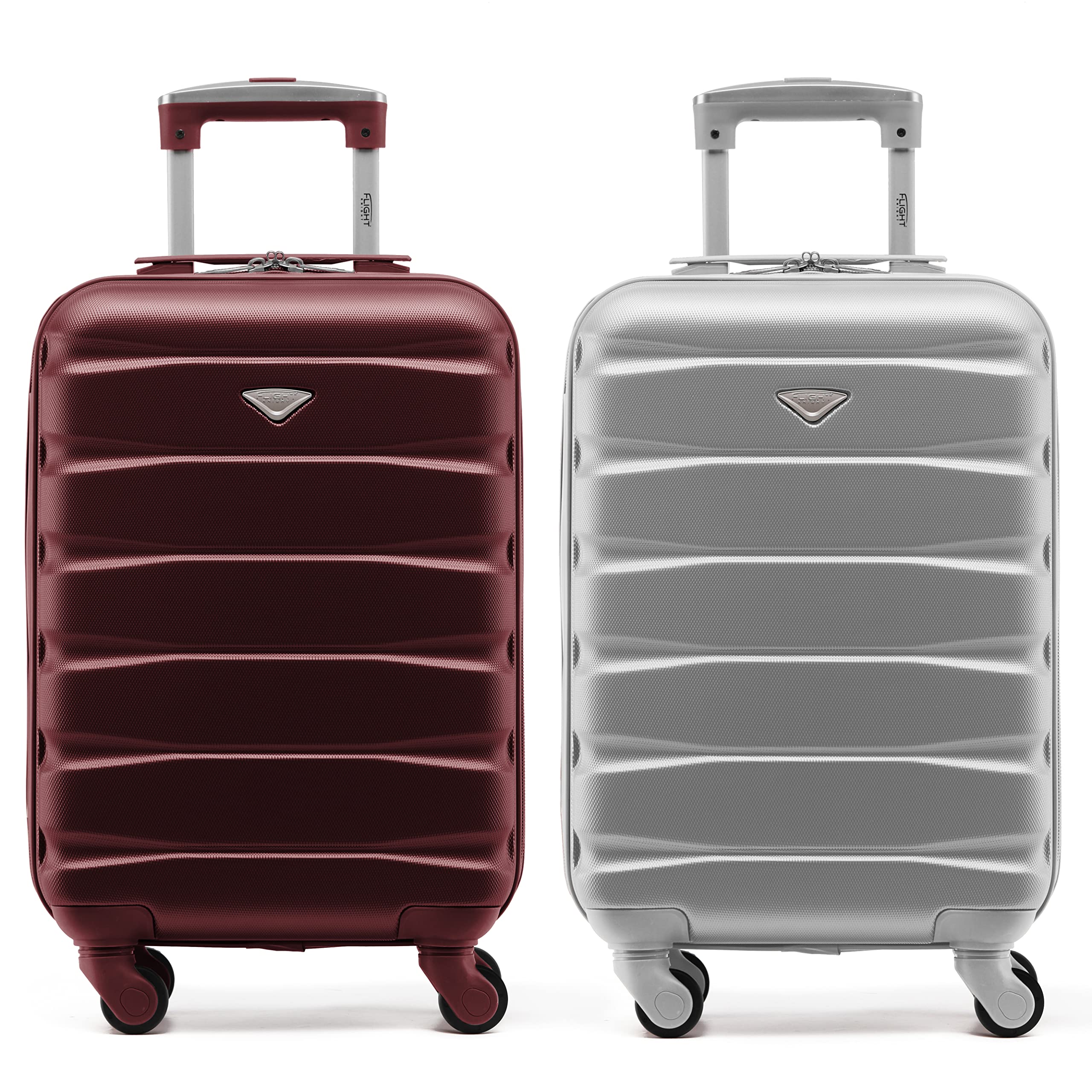 Flight Knight Suitcase Set of 2 Lightweight 4 Wheel ABS Hard Case Cabin Carry On Hand Luggage Approved for Over 100 Airlines Including easyJet, British Airways, Ryanair & Many More 55x35x20cm — view 36