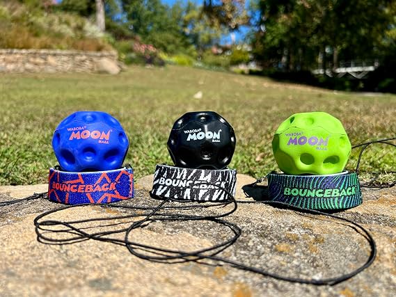 Waboba Bounceback Returning Moon Ball Bouncy Balls, Colors May Vary