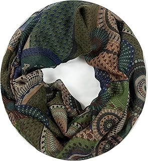 Van Der Rich ® - Loop Scarf with Pattern Tube Scarf - Women's