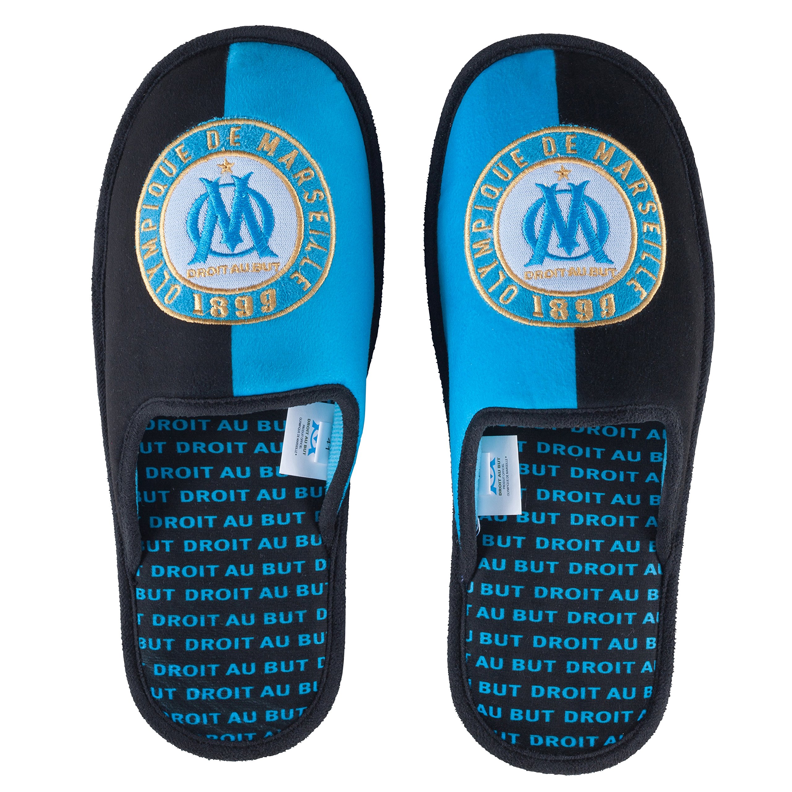 OLYMPIQUE DE MARSEILLE Chaussons Om - Collection Officielle Taille Enfant