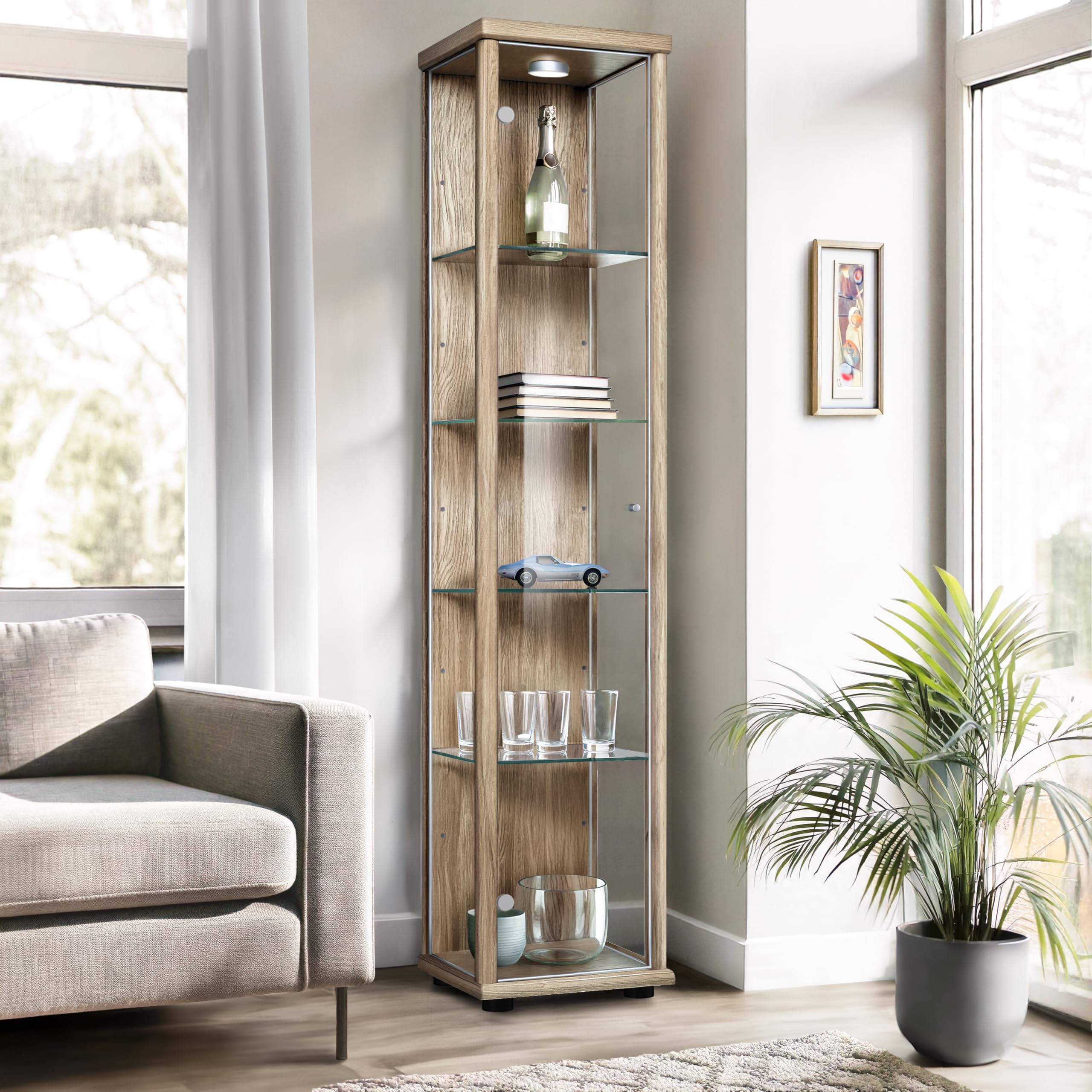 vitrine en verre pour collection