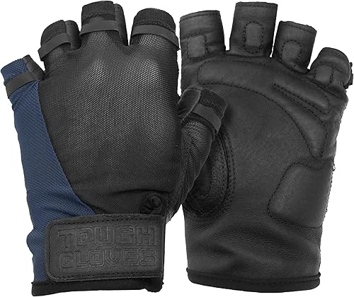 Superset - Guantes de cuero para levantamiento de pesas (acolchados), perfectos para entrenamiento de gimnasio (transpirables), color negro