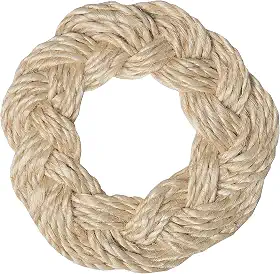 C&F Home Corda trançada natural bege Abaca material natural carregador de jogo americano natural