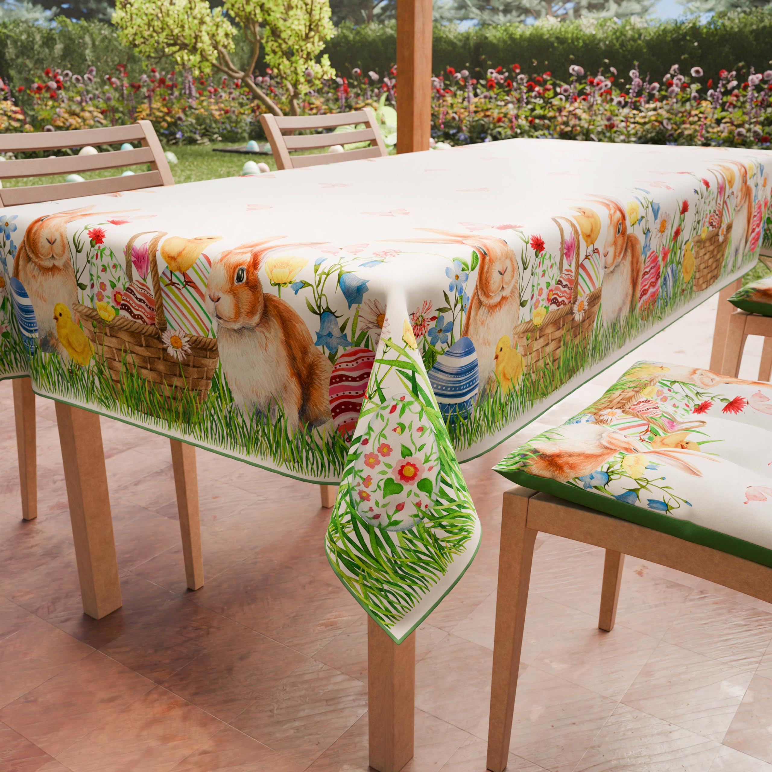 Nappe de Paques Bunny pour illuminer les repas de fete des enfants