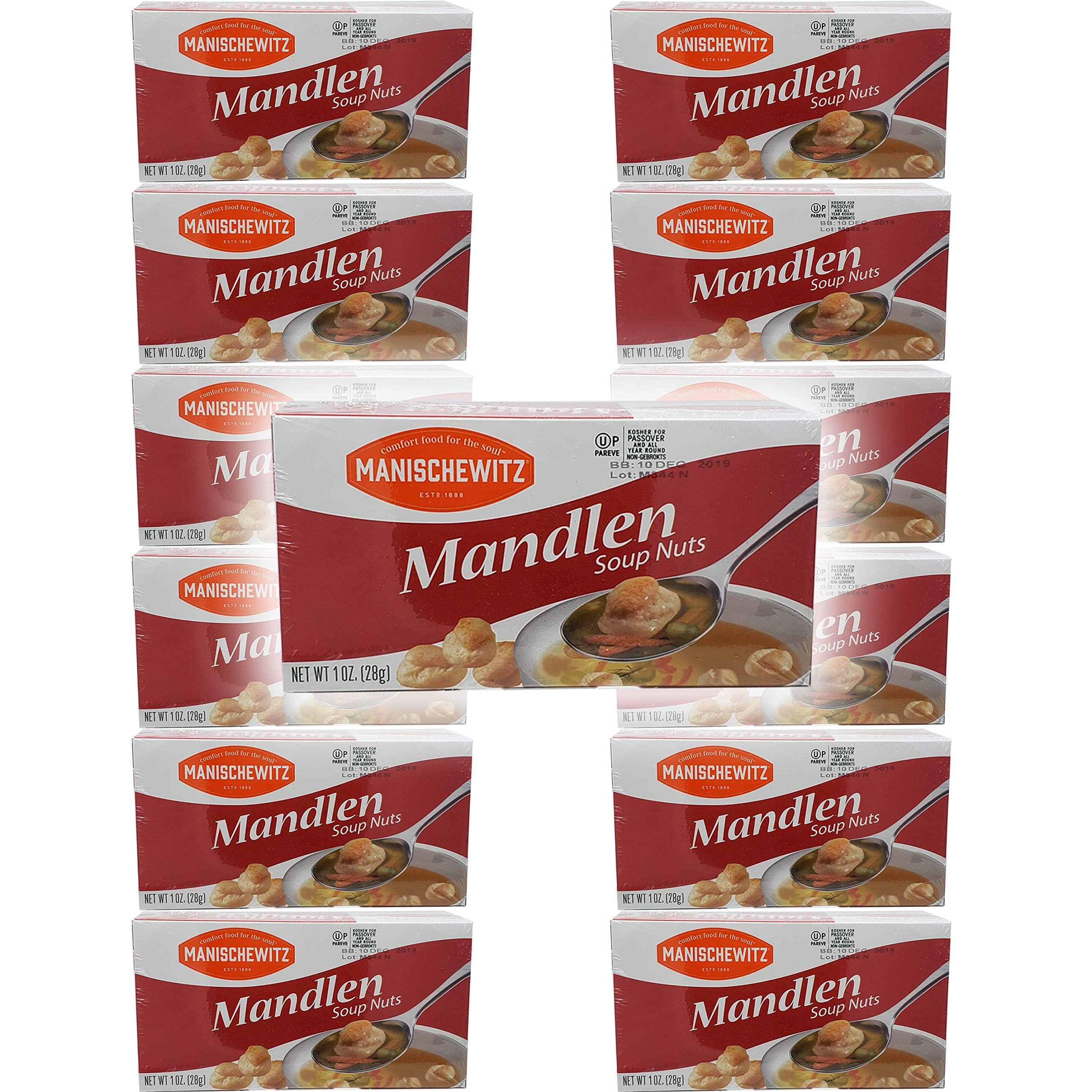 Manischewitz Mandlen for Soup, 1 Ounce Canister (Pack of 12)