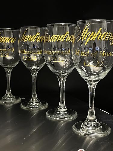 Miniatura 7 de VulgrCo Design Your Own Custom Vinyl Decal Sticker Letters Initials Monogram Car Window Cup Gift License Plate Personalized Sign DIY - Chrome Colors