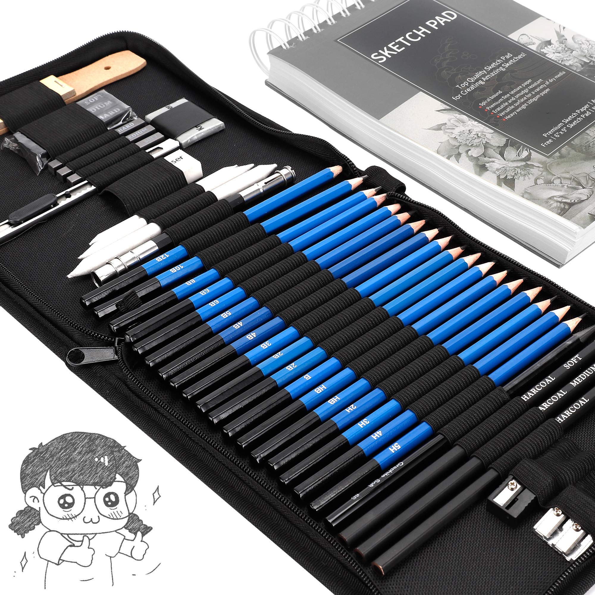 Buy Drawing Pencils Sketch Art Set40PCS Drawing and Sketch Set