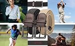 2 Pack Mens Elastic Belt, Braided Golf Belt For Men, Woven Stretch Belt Boys Belt For Father's Day