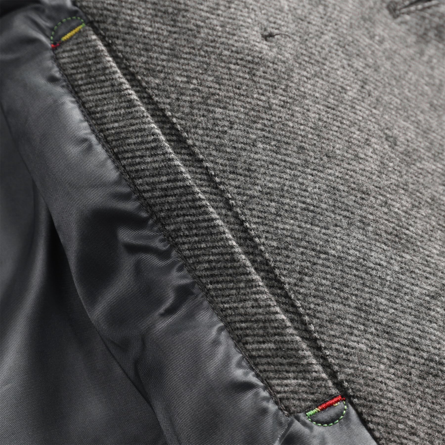 Allthemen Cappotto Invernale da Uomo Caldo Trench Doppiopetto in Tweed a Spina di Pesce Cappotto in Misto Lana con Colletto a Tacca
