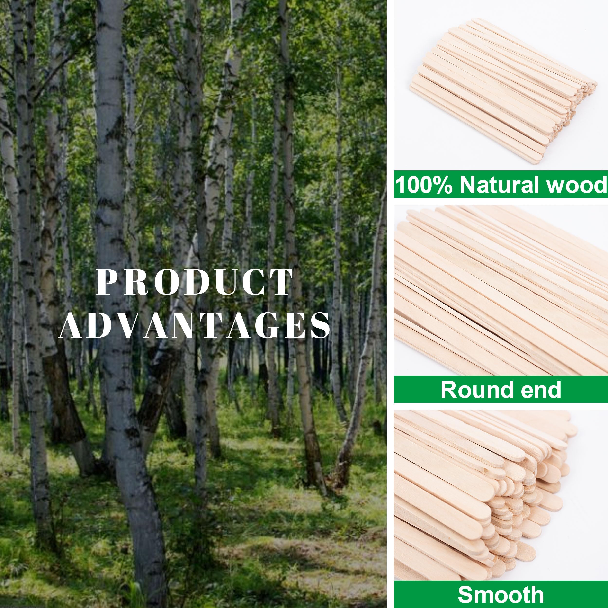 Wooden Coffee Stirrers - 100 Pack -3