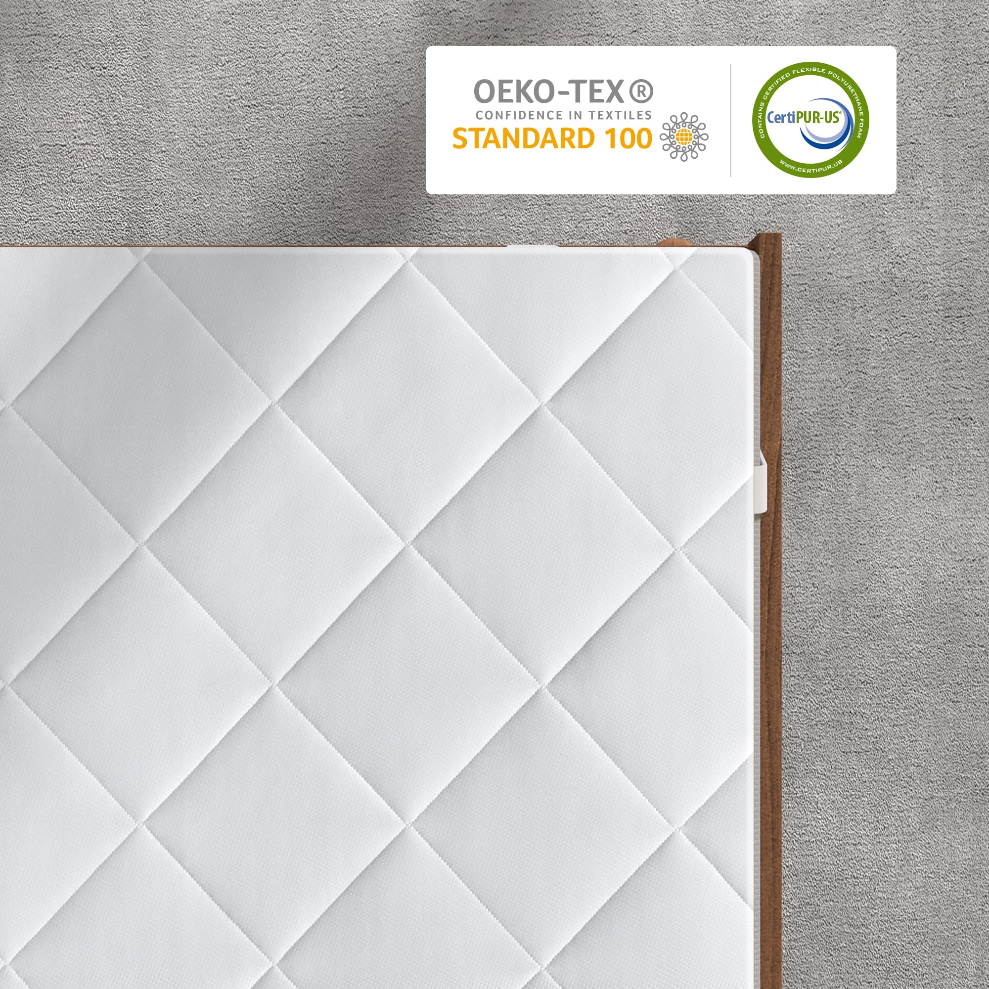 BedStory Topper 140x200cm, 12cm H3&H4 Kaltschuam Topper, Bequeme Matratzentopper für Boxspringbett und unbequemem Betten Schlafsofa - Öko-TEX Zertifiziert-Beide Seiten Schlafbar