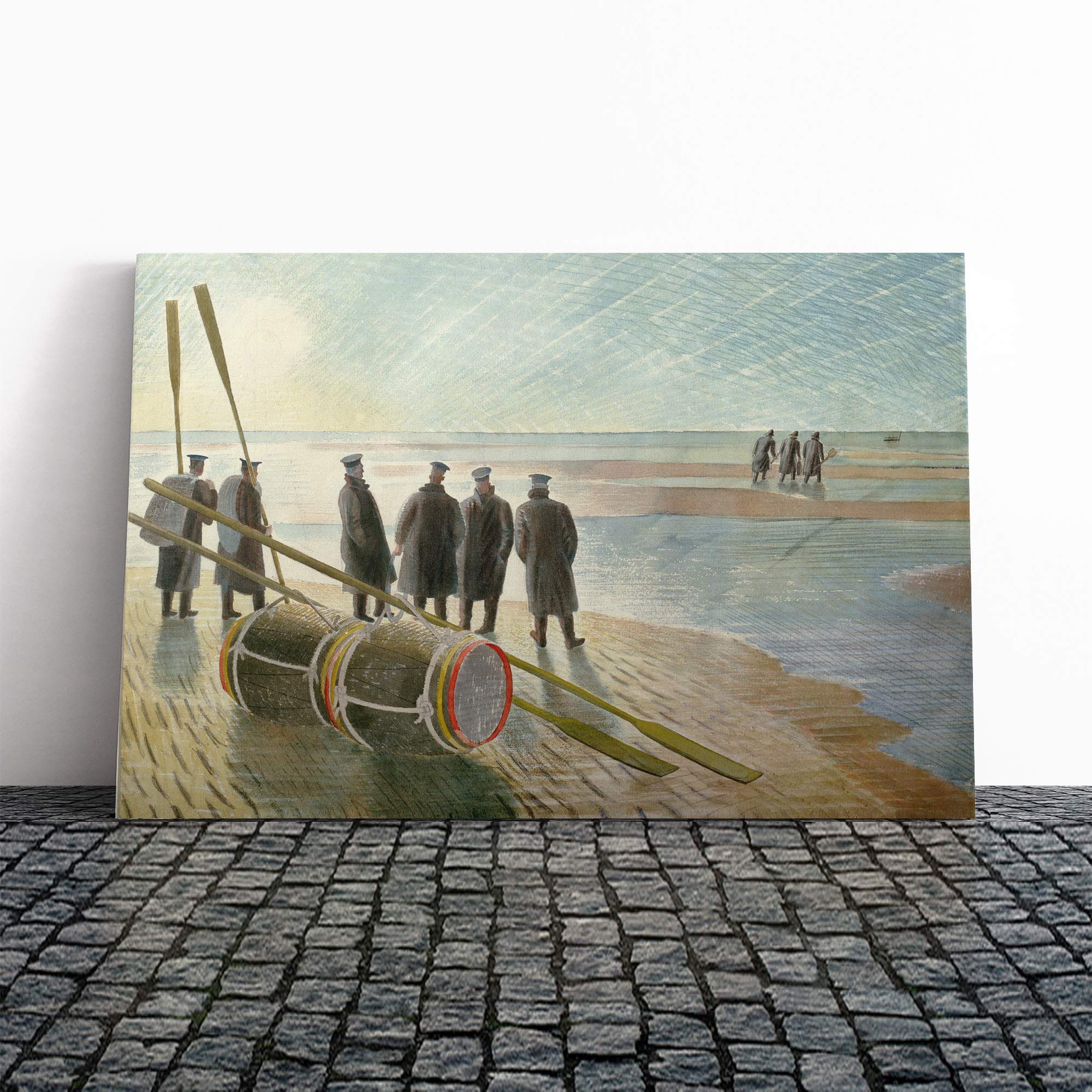 Eric Ravilious Dangerous Work Canvas Print | Gallery Wrapped 30mm Frame Wall Art | 30x20 inches | Ready to Hang | Modern Picture | Living Room Bedroom Lounge Office