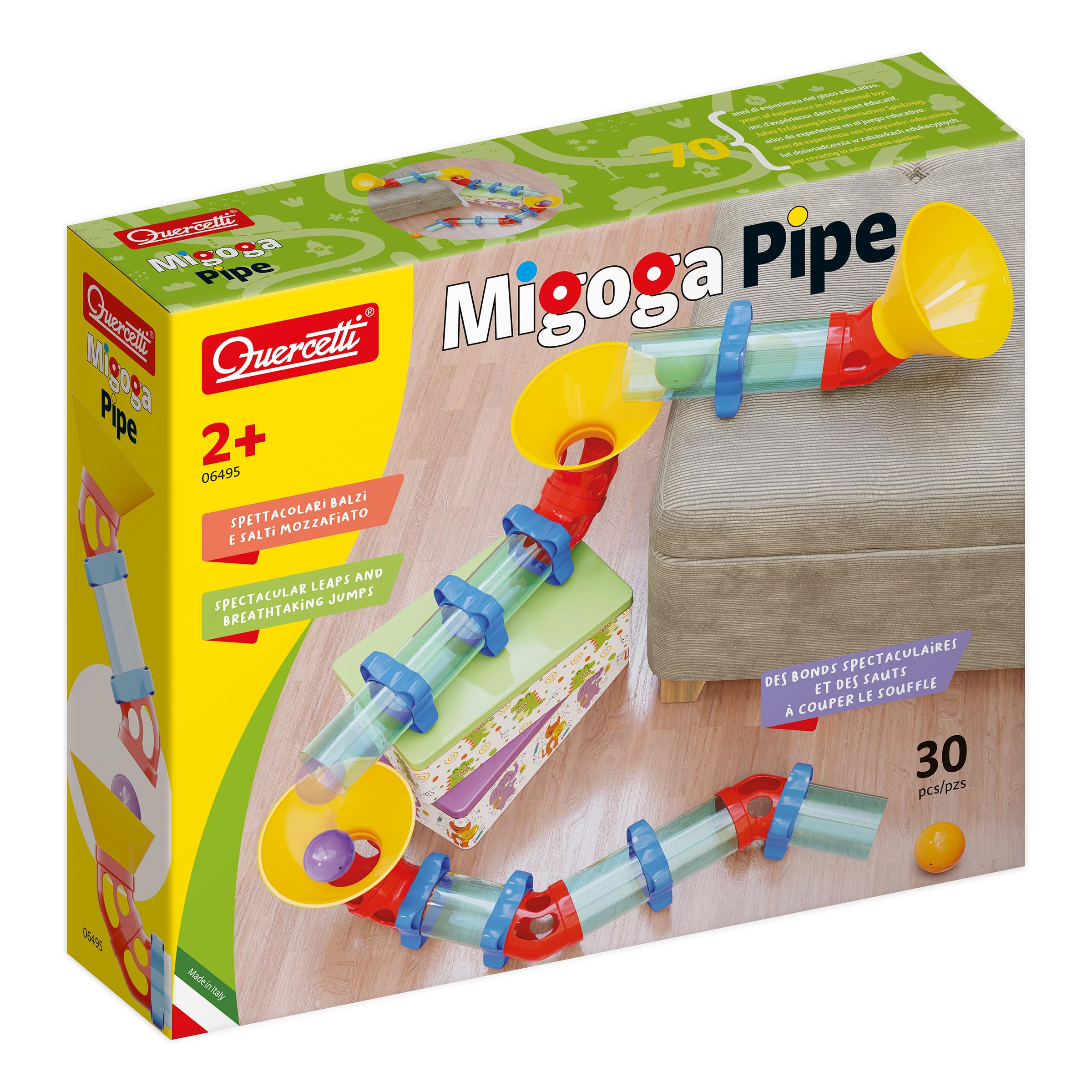 Quercetti 6495 Migoga Baby Whistle, Multi-Colour, 30