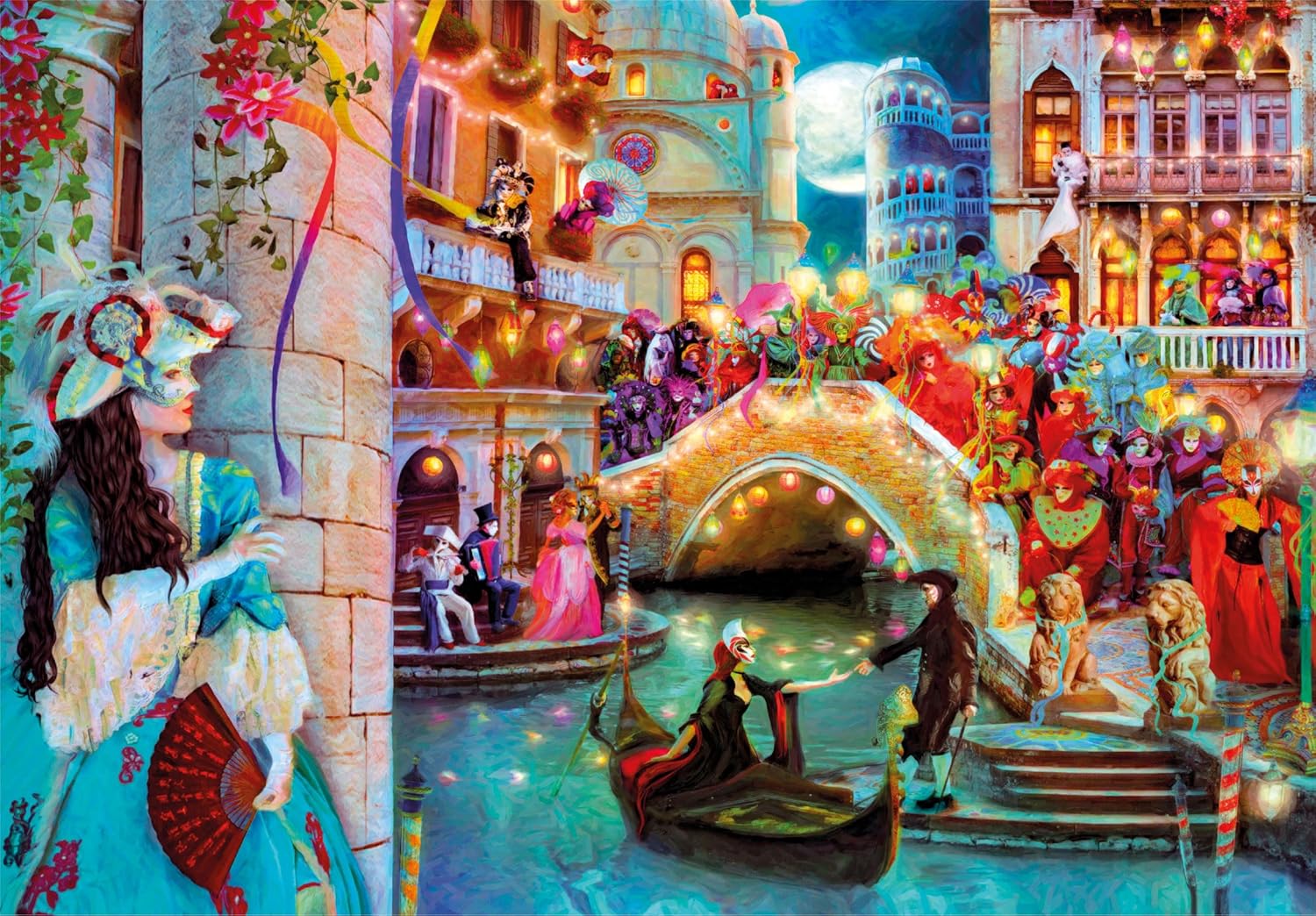 Clementoni Collection-Carnival Moon-1000 Pieces-Puzzle, Horizontal, Fun for Adults, Made in Italy, Multicoloured, 39827