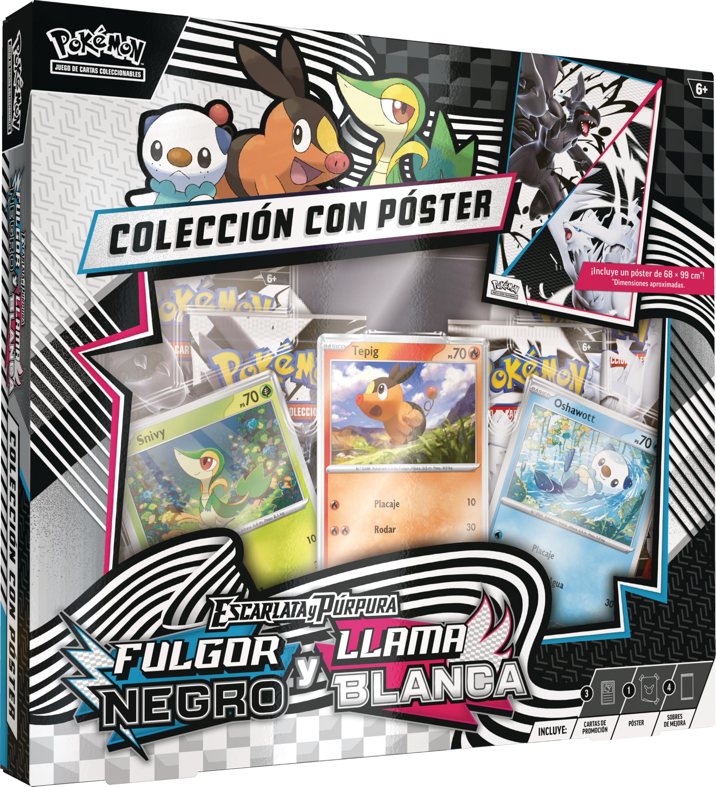 Pokémon: Colección con póster Teselia de JCC Pokémon (3 Cartas