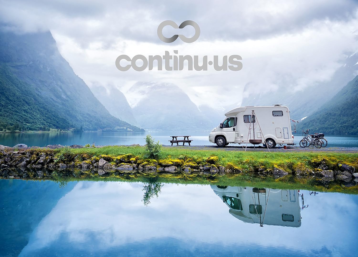 Amplified RV Antenna by Continu.us | CA1500 Digital TV 360° Reception, 55 Mile Range, Power Amplified Recreational Vehicle HD Caravan Antenna. Portable, Compact & Waterproof. (Black)