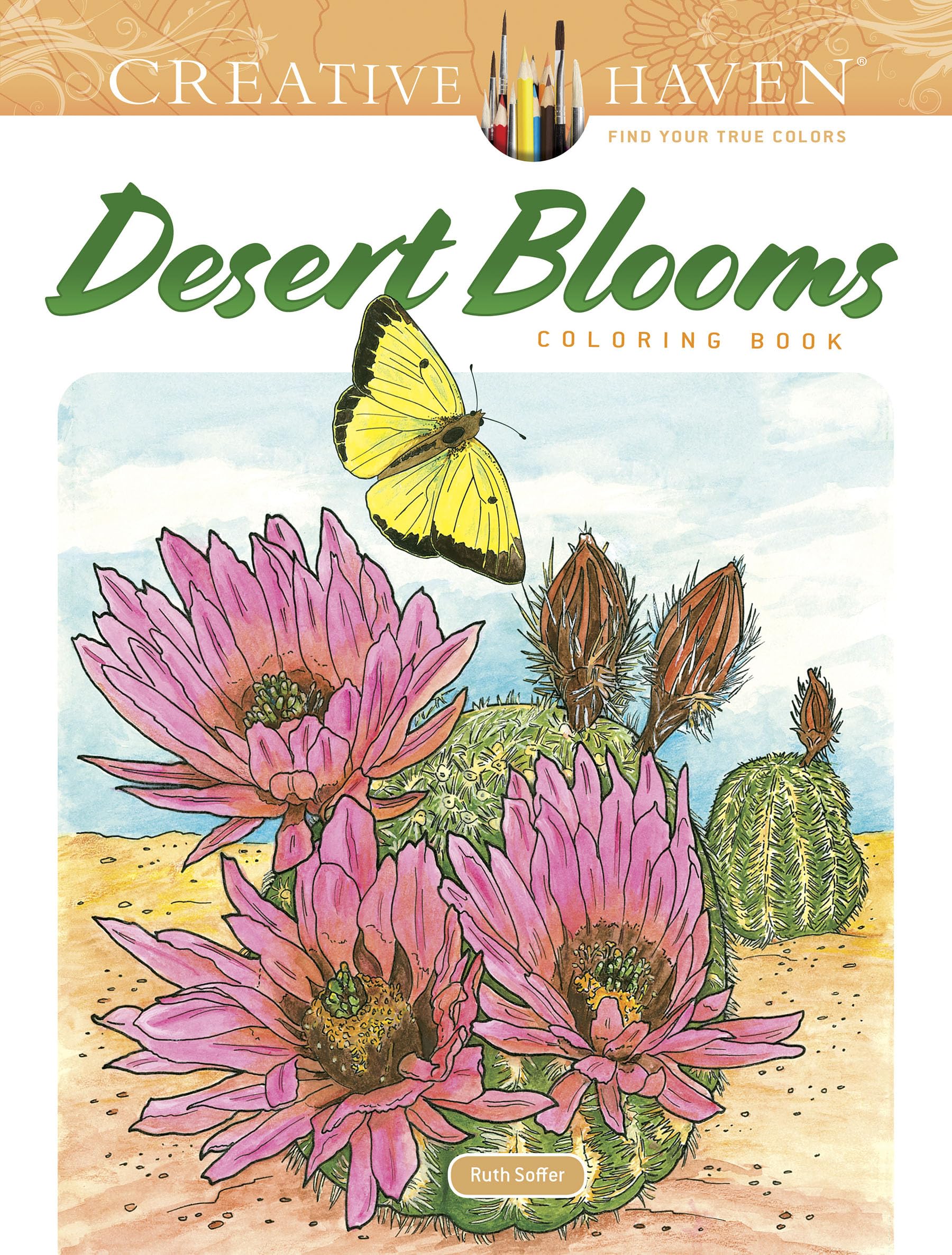 Creative Haven Desert Blooms Coloring Book