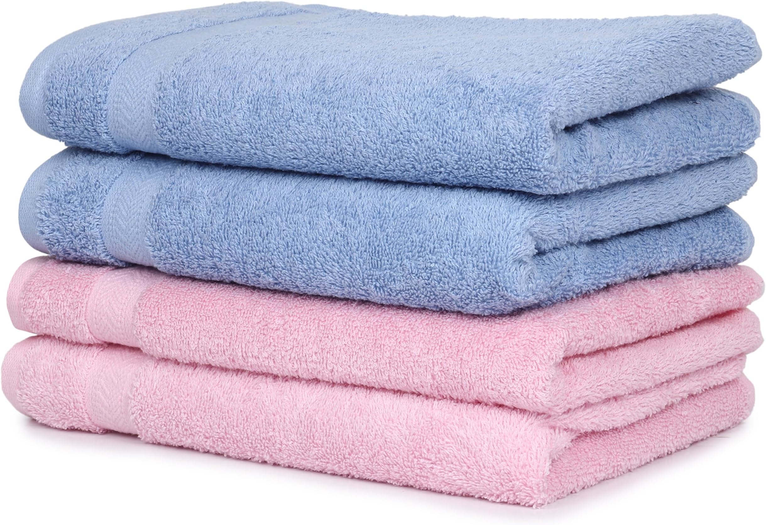 FRESH FROM LOOM Cotton Hand Towel 500 GSM, Size - 16x30 Inch (Set of 2