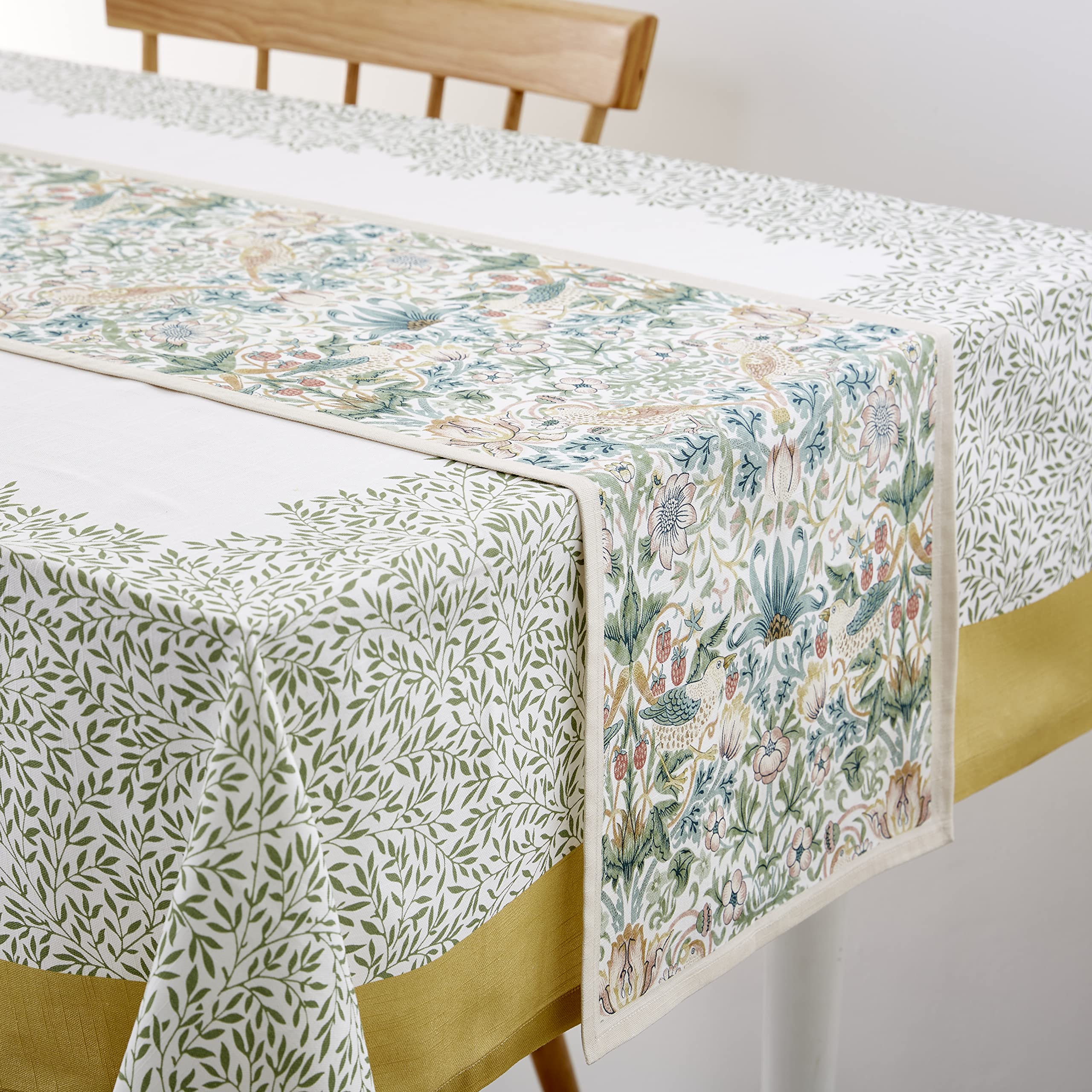 Morris & Co Table Runner - S.Thief 250cm x 35cm 100% Cotton, Multi Coloured, 98.4 x 13.8 inch (Rectangular) - Image 2