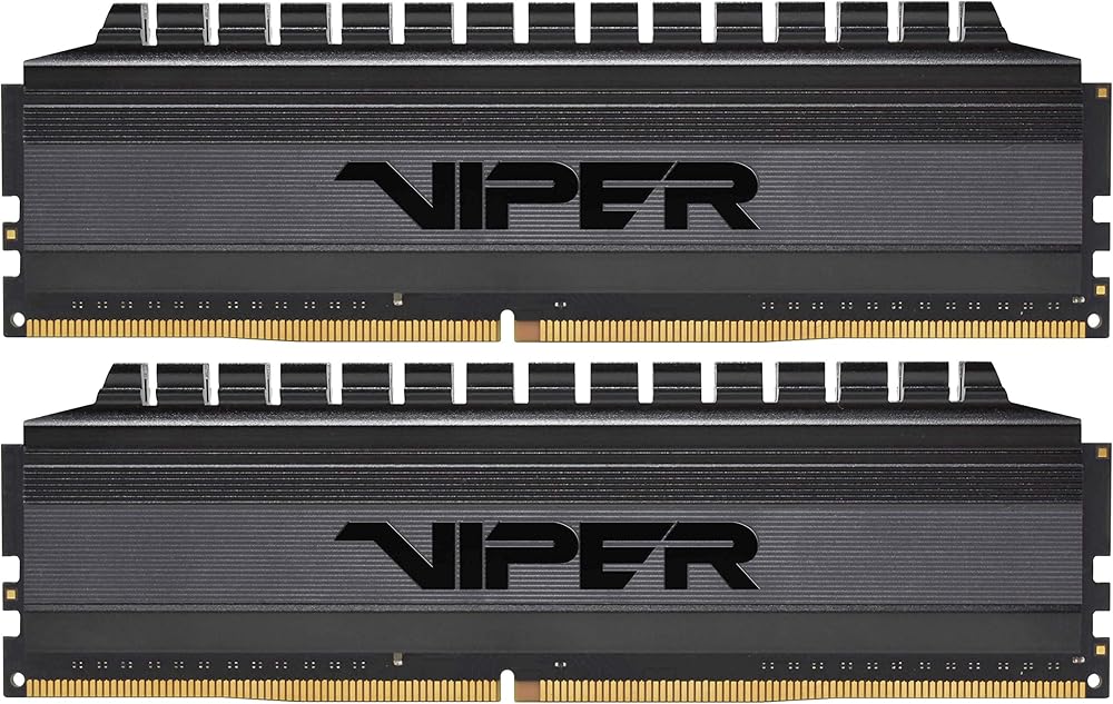 Patriot Viper 4 Blackout Series, 16GB (2 x 8GB) DDR4-3200MHz Dual Channel CL16 Desktop Memory - View 1