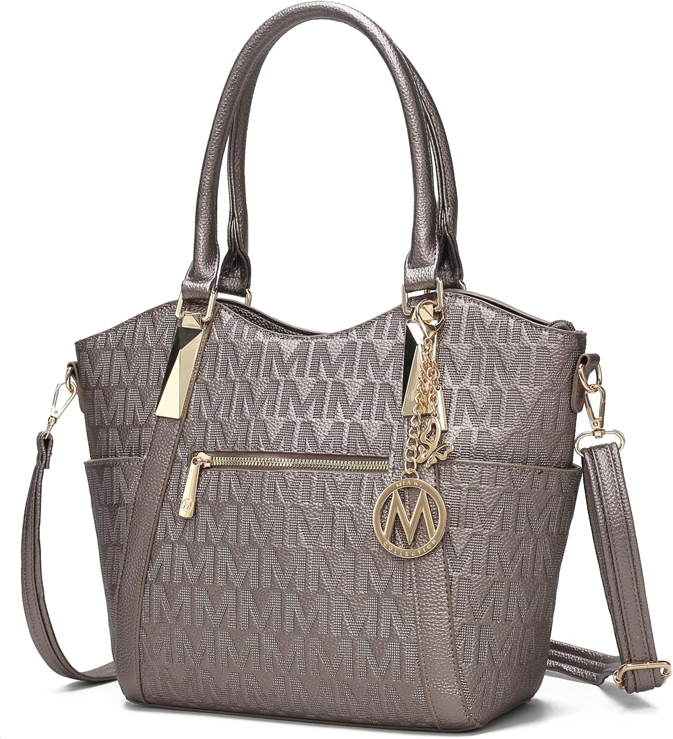 MKF Collection Tote Bag for Women Vegan Leather Shoulder Bag  Top-Handle Purse, Ladies Handbag by Mia K