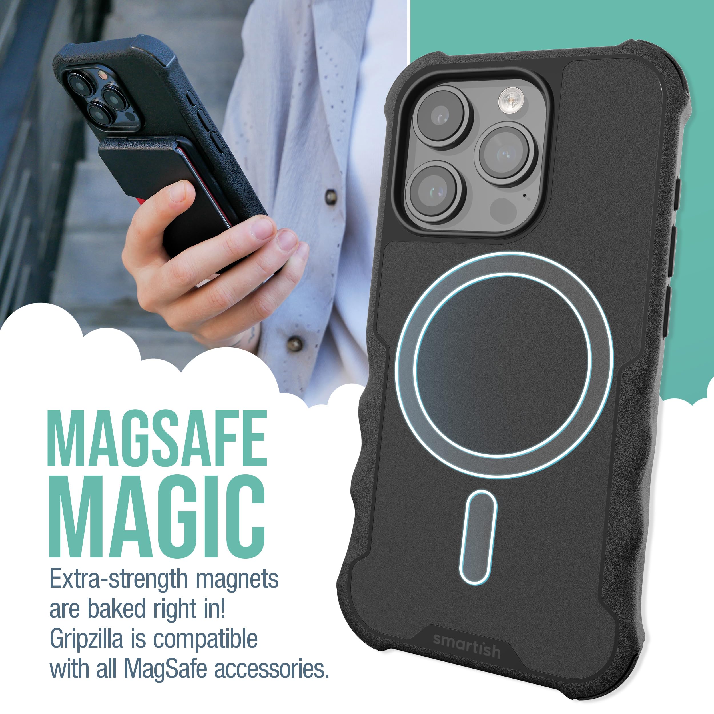 Amazon.com: Smartish® iPhone 15 Pro Protective Magnetic Case