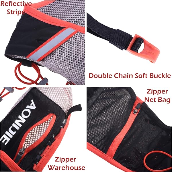 TRIWONDER Sac Trail 5L Sac à Dos d'Hydratation Gilet Trail Running Backpack Veste Léger pour Homme Femme Marathon Course VTT - 5