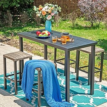 テーブル・チェア・ハンモック RATEL WORKS CHAIR + TABLE + SHEET Amazon.com: Sophia & William Outdoor Patio Bar Stools Set of